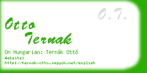 otto ternak business card