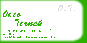 otto ternak business card